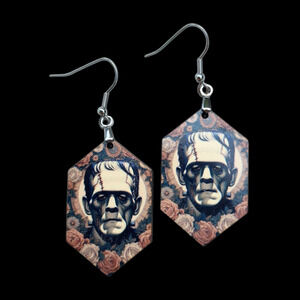 Classic Monsters Frankenstein Horror Dark Epic Universe Earrings